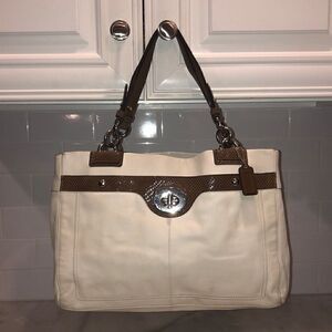 Coach Bag Purse Handbag Leather Penelope Snake Carry All Tote Bag Pocketbook